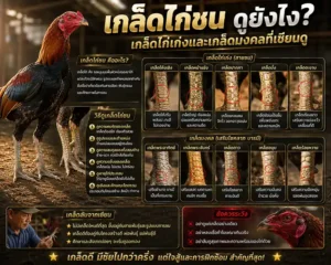 เกล็ดไก่ชน ดูยังไง? เกล็ดไก่เก่งและเกล็ดมงคลที่เซียนดู